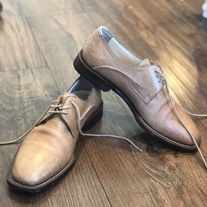 Leather lace up oxfords
